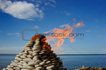 Stone fire