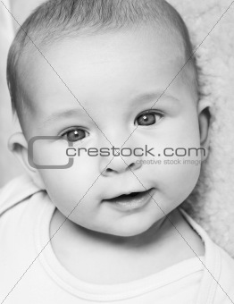 Adorable newborn portrait