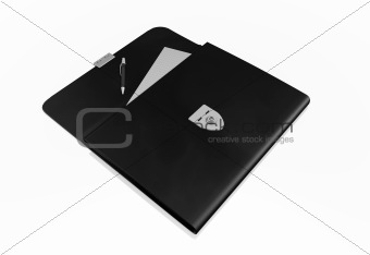 business bag on white background