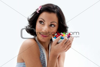 Happy candy girl