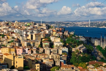 Istanbul and Bosphorus panorama