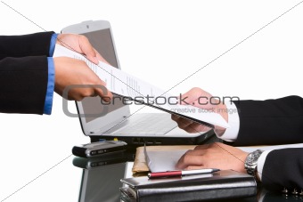 Giving the document