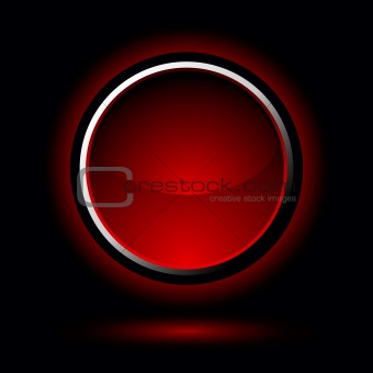 bright red button