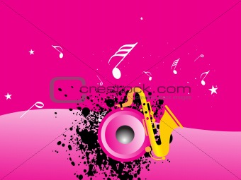 disco background with grunge element, pink wallpaper