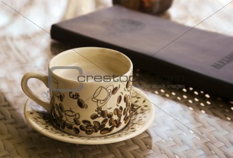 coffee cup on a table