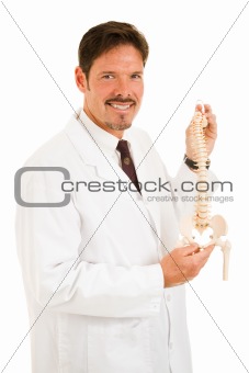 Handsome Chiropractor Isolated