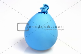 Blue kneating ballon