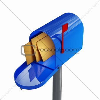 blue mailbox