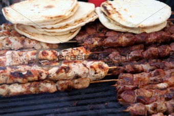 Chicken and Beef Kabobs
