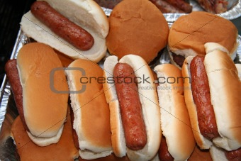 Hotdogs Ready to Serve