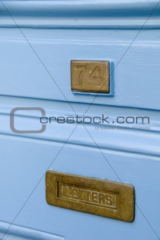 Old fashioned letter box