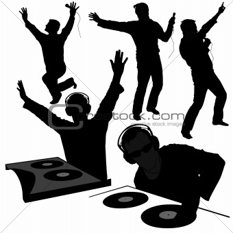 DJs 02 - Deejay silhouettes