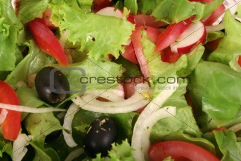 A fresh olive salad