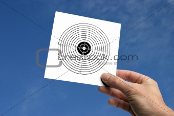 hand with target