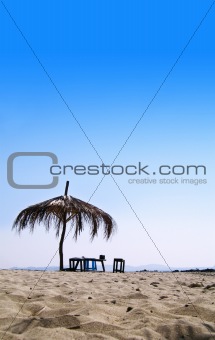 Hut on A Tropical Beach