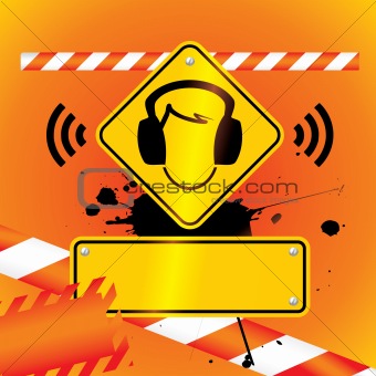 ear protection must be worn background