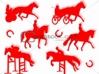 Equitation silhouette