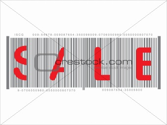 barcodes with sales note, vector