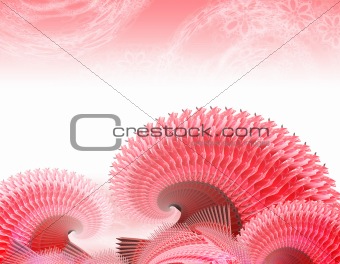 Red - pink waves