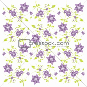 Patterned flower background