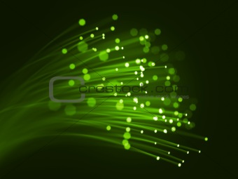 Green optic fibers