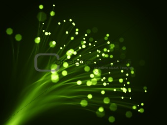 Green optic fibers