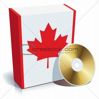 Canadian software box and CD