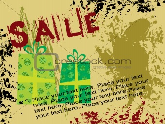 abstract grunge shopping vector background