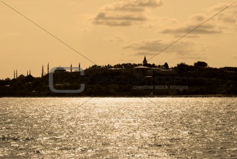 The silhouette of İstanbul