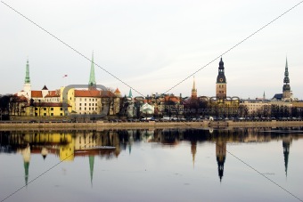 Panorama of Riga old town