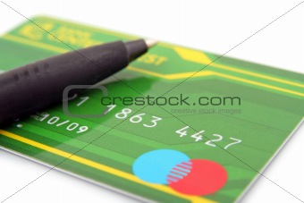 pen and creditcard