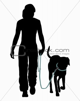 Dog training (Obedience): Command: Go at the leash!