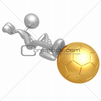 Gold Soccer Football