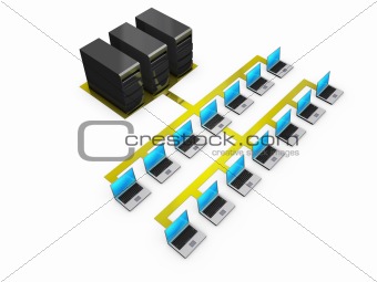 notebooks connected to servers