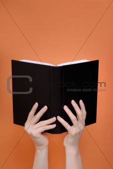 The book in hands