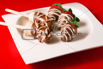 Chocolate covered fruits