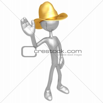 Cowboy Waving