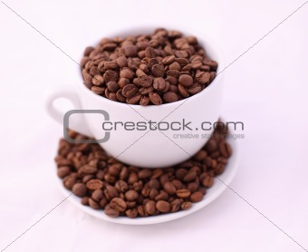 Cup with aroma coffee