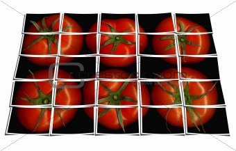 tomato puzzle collage 