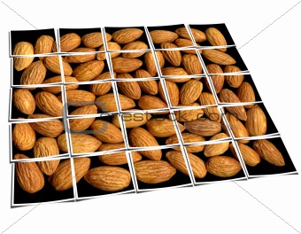 almonds collage 