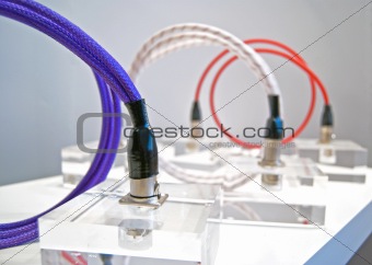 Cables - purple, white and red HiFi