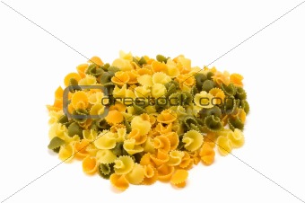 Mixed colored pasta 