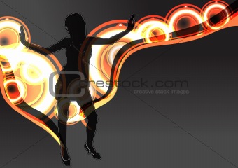 abstract dancer