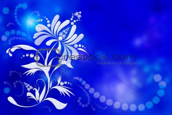 Background with light flower
