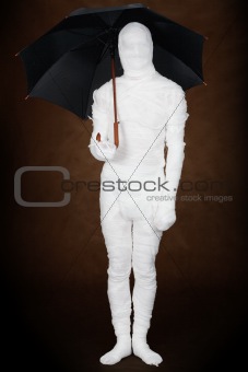Mummy with umbrella