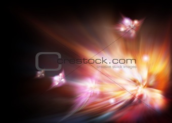 Abstract black luminous background
