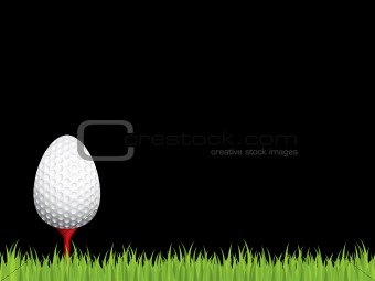 Easter golf holiday background