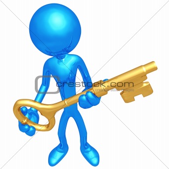 Holding The Golden key