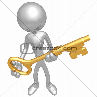 Holding The Golden key