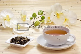 Cup of jasmine tea